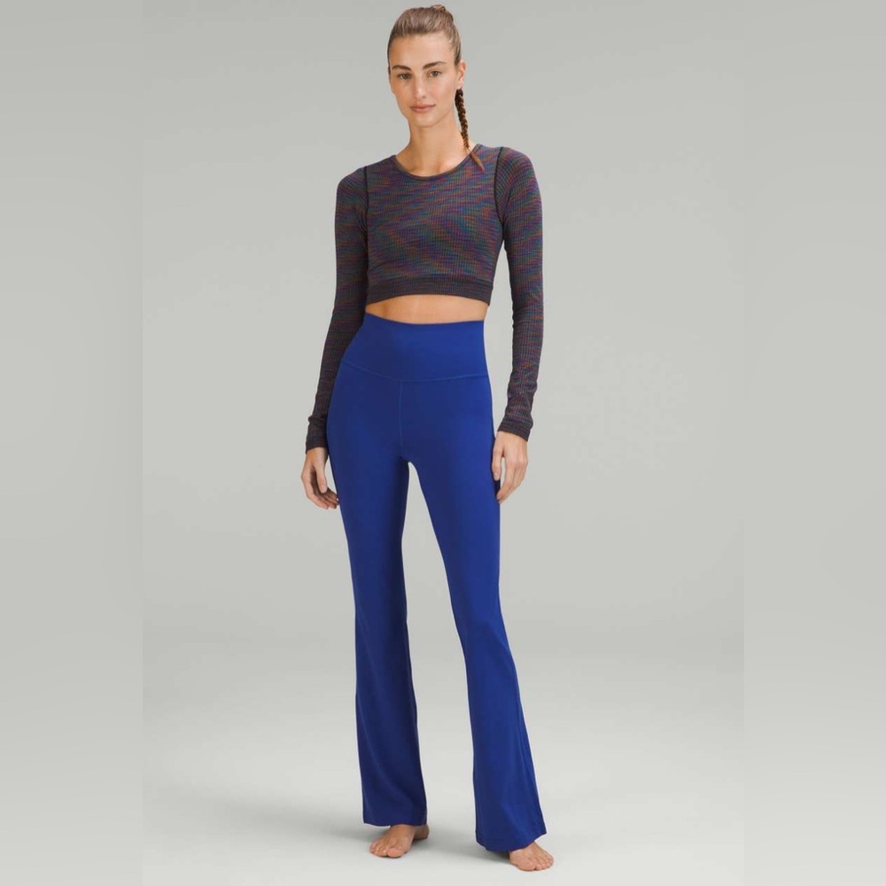 lululemon athletica Royal Blue Flared High-Rise Pants